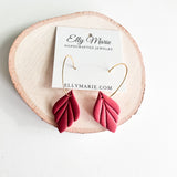 Raquel Clay Hoop Dangles- Multiple Colors Available