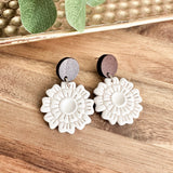Alona Floral Clay Earrings