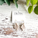 Raquel Clay Hoop Dangles- Multiple Colors Available