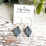 Raquel Clay Hoop Dangles- Multiple Colors Available