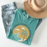 Happiness Comes In Waves - Custom Colors Tee