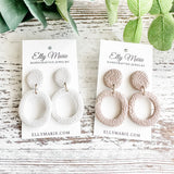 Charlotte Clay Earrings -neutrals