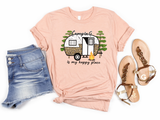 Camping Is My Happy Place Graphic Tee