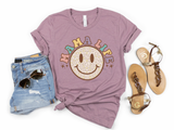 Mama Life Smiley Graphic Tee