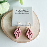 Raquel Clay Hoop Dangles- Multiple Colors Available