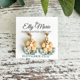 Spring Blossom Clay Drop Earrings