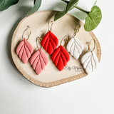 Raquel Clay Hoop Dangles- Multiple Colors Available