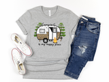 Camping Is My Happy Place Graphic Tee