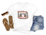 Baseball Mom Leopard Graphic Tee