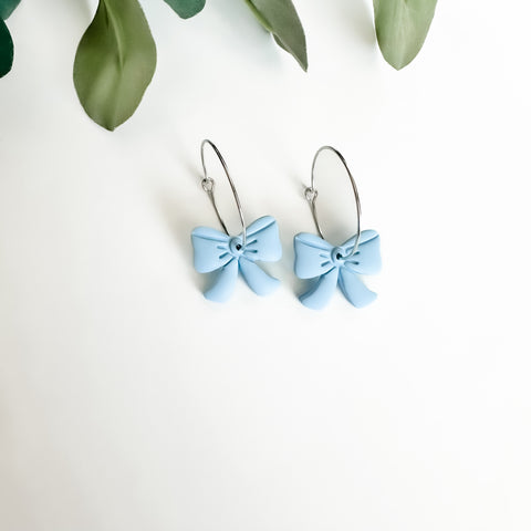 Wrangler Blue Hoop Clay Dangles