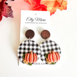 Pumpkins On The Porch Drop Earrings