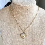 Sunburst Heart Necklace