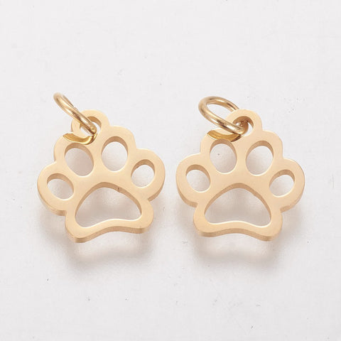 Paw Print Cutout Charm