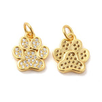 Pave Paw Charm