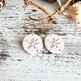 Sand Dollar Clay Cutouts Hoops