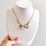 Sun & Moon Blue Enamel Charm