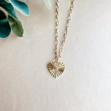 Sunburst Heart Necklace