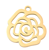 Rose Cut Out Charm