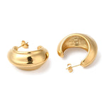 Half Hoop Earrings- Gold Plated