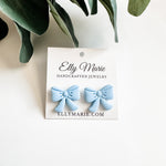 School Spirit Bow Clay Studs