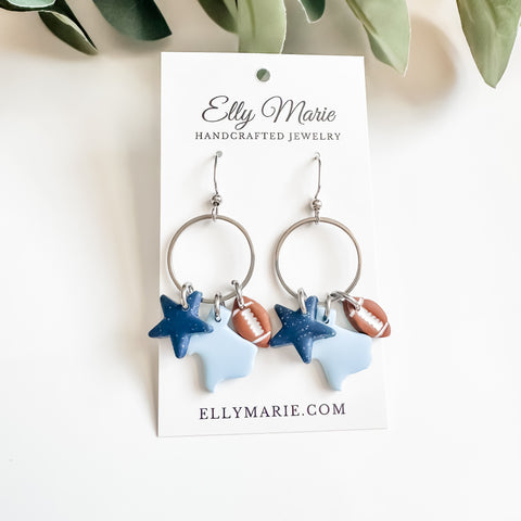 Wrangler Football Charm Dangles