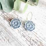 Heirloom Bloom Clay Hoops