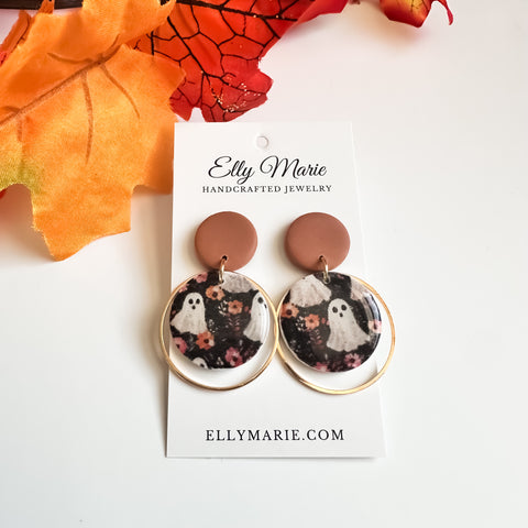 Floral Ghost Julia Earrings