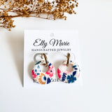 Blue Jean Floral Charm