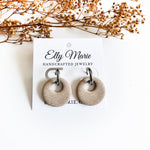 Brushed Embossed Latte Charm