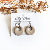 Brushed Embossed Latte Charm