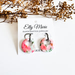 Coral Floral Charm