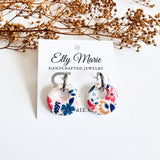 Blue Jean Floral Charm