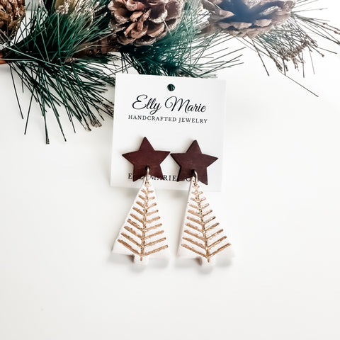 Wish Upon A Tree Clay Earrings