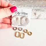 White Sunburst Charm