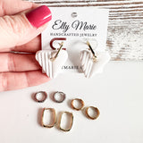 White Triangle Charm