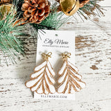 Merry & Bright Clay Tree Dangle Earrings
