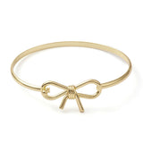 Bow Bangle Gold Plated
