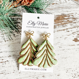 Merry & Bright Clay Tree Dangle Earrings
