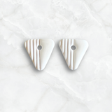 White Triangle Charm