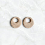 Brushed Embossed Latte Charm