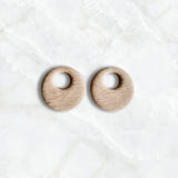 Brushed Embossed Latte Charm