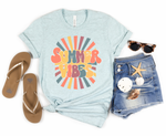 Summer Vibes Colorful Graphic Tee
