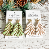 Merry & Bright Clay Tree Dangle Earrings