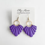 Purple Valarie Clay Earrings
