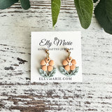 Spring Blossom Clay Drop Earrings