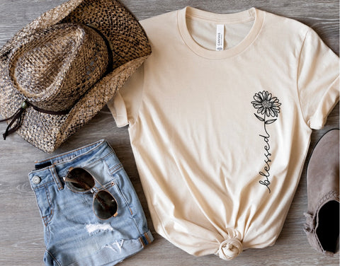 Blessed Flower Graphic Tee