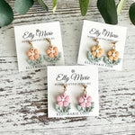 Spring Blossom Clay Drop Earrings