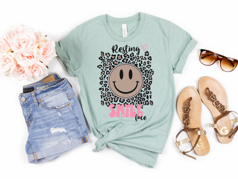 Resting Smile Face Graphic Tee